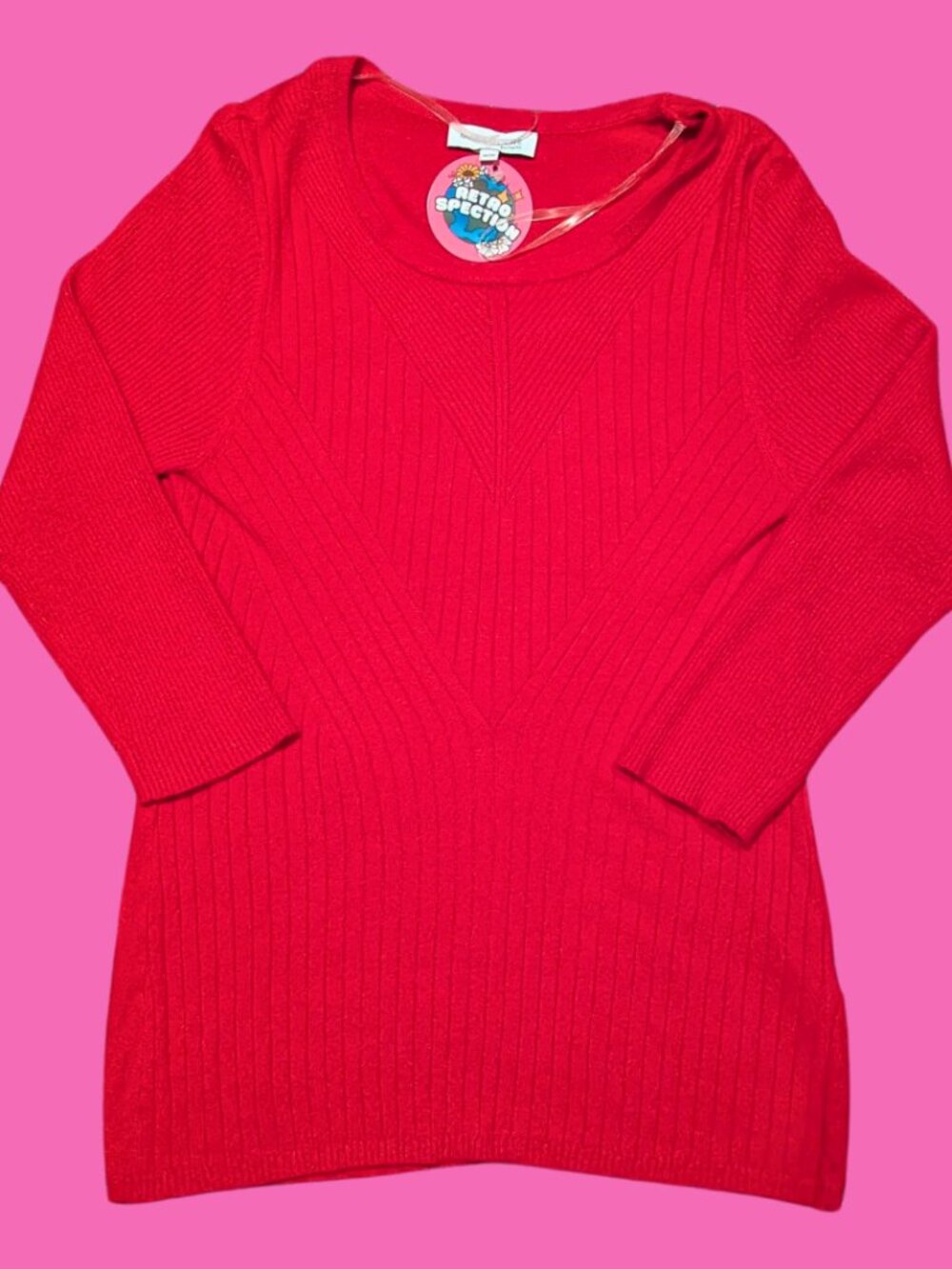 Marie Claire Boutique Red Shirt Size M